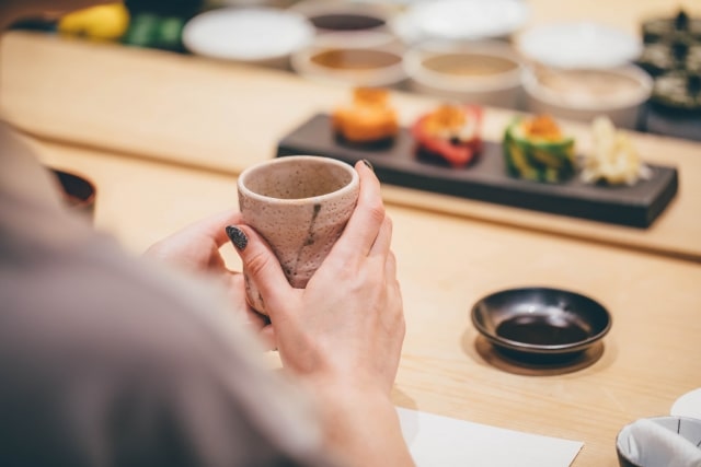 お茶、粉茶、あがり